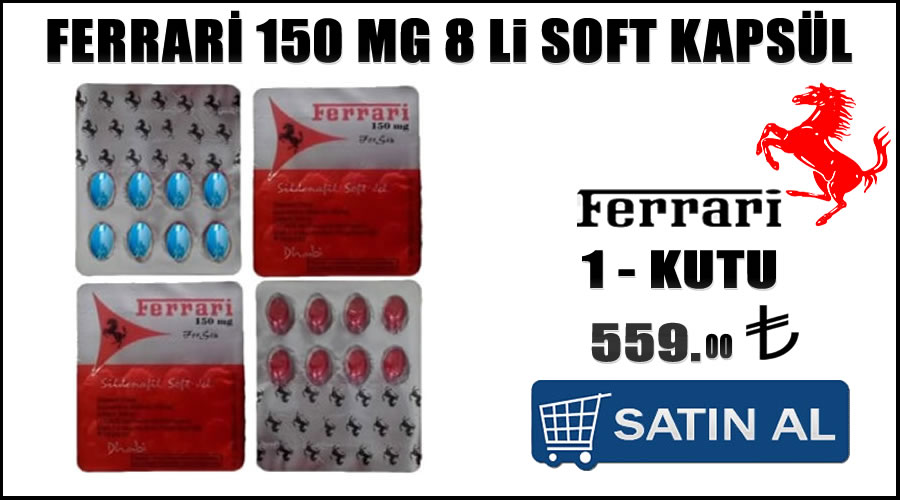 Ferrari 150 mg soft jel ecanelerde satışı
