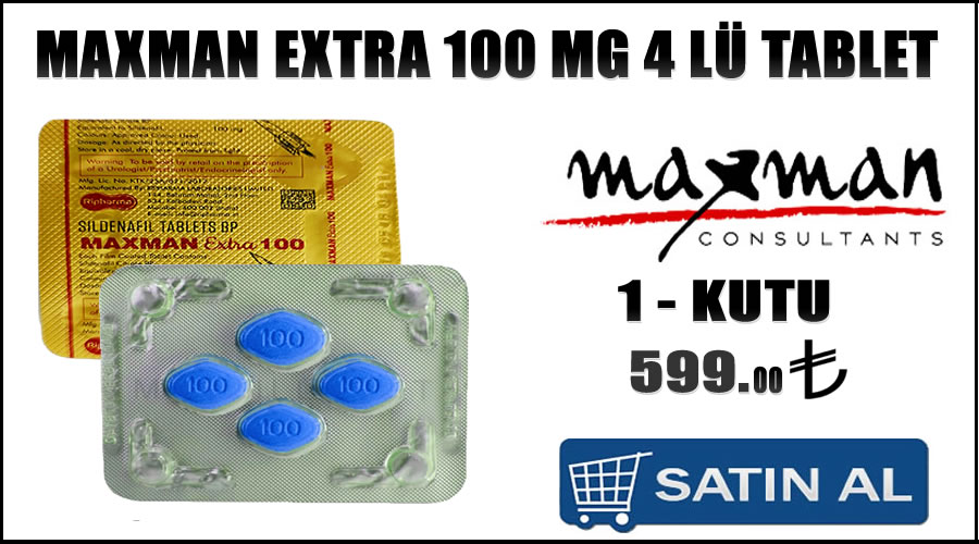 Maxman 100 mg 4 lü mavi hap faydaları nelerdir