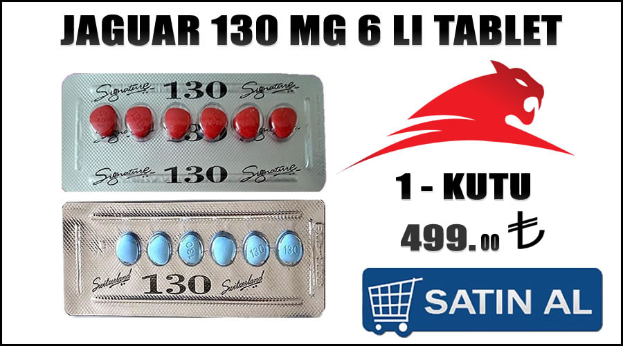Jaguar 130 mg kırmızı tablet satın al