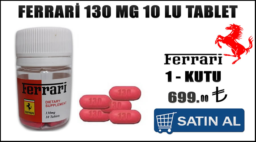 Ferrari 130 mg 10 lu fiyat en uygun sipariş