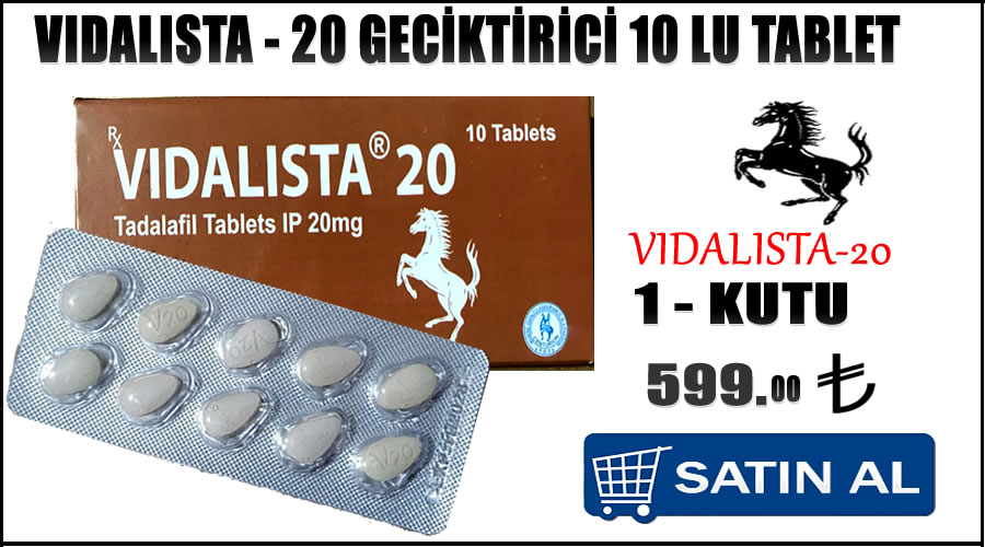 Vidalista 20 geciktirici hap siparişi